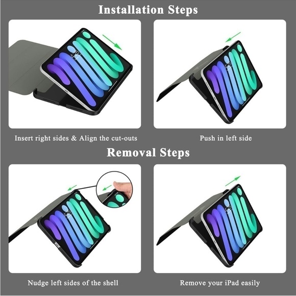 iPad Mini 6 Case with flip cover/stand - Picture 2 of 7